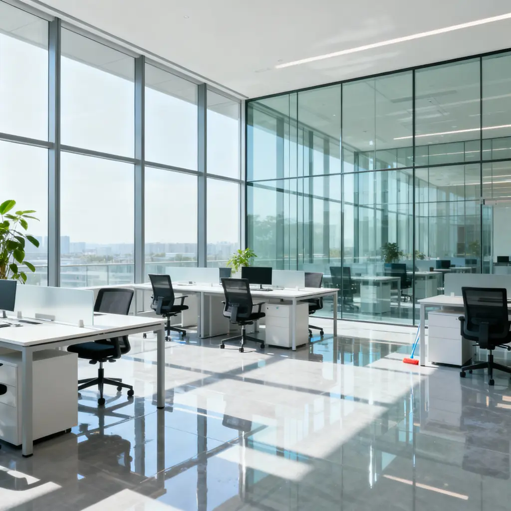 Büroreinigung Berlin mit Fokus auf Arbeitsplatz- und Glasflächenpflege