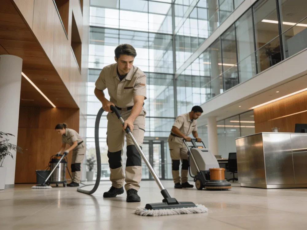 Professionelle Büroreinigung in Berlin mit modernem Equipment