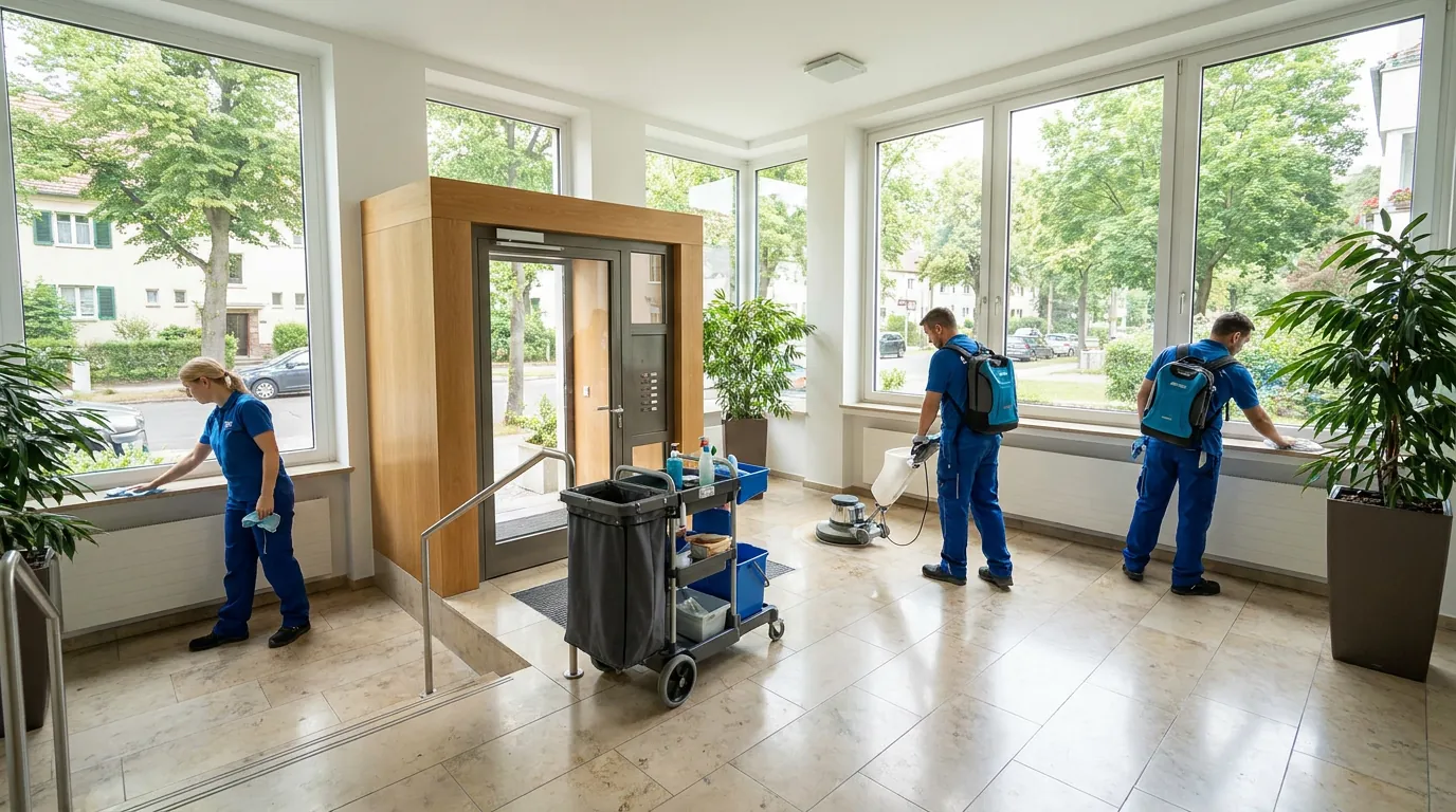 Wohnhausreinigung Reinickendorf Treppenhaus und Eingangsbereich
